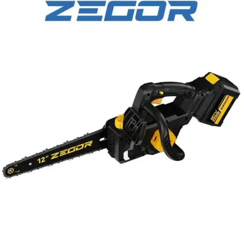 Акумуляторна пила ZEGOR CSPB-21BL-12 21v /шина 12"(30см) /36міс.гарантія