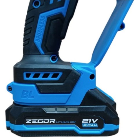 Акумуляторна пила ZEGOR CSMD-21BL-8 21v /шина 8"(20см)/2 акб /24міс.гарантія