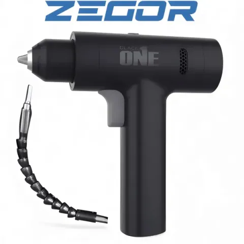 ZEGOR Акумуляторний шуруповерт CDBK-12BL(BLACK ONE) 12v+набір з кейсом /24міс.гарантія