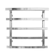 Рушникосушка водяна Deffi Лотос 400×600 мм, драбинка, нержавійка, нижнє підключення, міжосьова 400 мм, хром