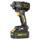 Гайковерт ударний акумуляторний Zegor SDCR-21BL-500, 500 Нм, квадрат 1/2", 20 В, безщітковий, 1 АКБ 4 А·год, кейс