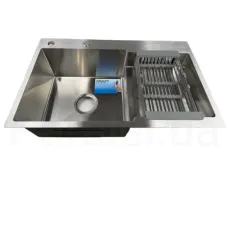 Мийка KRAFT Handmade 780*480*230 + корзина (змішувач над раковиною) KR HM 7848 ALS 10
