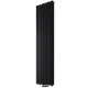 Радіатор дизайнерський вертикальний Rastas Marianna 2 Black, 1800×450 мм, 1720 Вт, чорний матовий, нижнє підключення