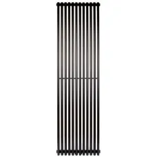 Радіатор дизайнерський вертикальний Rastas Michael 1 Black, 1800×500 мм, 821 Вт, чорний