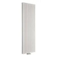 Радіатор дизайнерський вертикальний Rastas Aurora 2 White, 1800×600 мм, 2300 Вт, білий, нижнє підключення