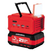 Інвертор акумуляторний Narva NIN-21/150 PRO, 21 В / 220 В, 150 Вт, USB і Type-C, LED-ліхтар, акумулятор 4 А·год