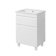 Тумба Trio 85 білий матовий з умивальником TRIO 85