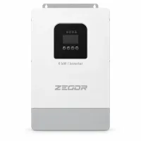 Гібридний інвертор Zegor YCA6000A, 6000 Вт, 48 В, чиста синусоїда, вбудований MPPT