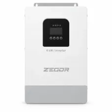 Гібридний інвертор Zegor YCA6000A, 6000 Вт, 48 В, чиста синусоїда, вбудований MPPT