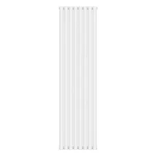 Радіатор дизайнерський вертикальний Navin Elipse 2 White, 1800×480 мм, 943 Вт, білий, нижнє підключення