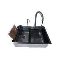 Мийка KRAFT Handmade Nano Black KR HM 6846WF-2 BL D