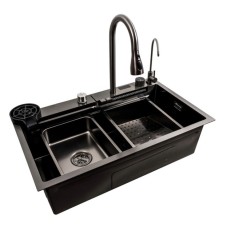 Мийка KRAFT Handmade 750*460*230 Nano Black Decor (7546WF-2 BL D)