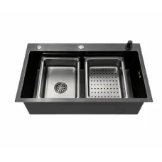 Мийка KRAFT Handmade 680*450*230 Nano Black Decor (6846 BL DECOR)