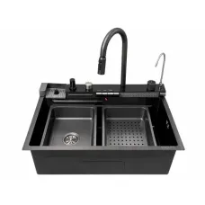 Мийка KRAFT Handmade 680*450*230 Nano Black Decor (6846WF-3 BL D)