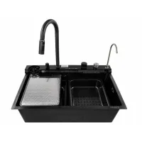Мийка KRAFT Handmade 750*460*230 Nano Black Decor (7546WF-FC3)