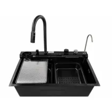 Мийка KRAFT Handmade 750*460*230 Nano Black Decor (7546WF-FC3)