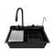 Мийка KRAFT Handmade 750*460*230 Nano Black Decor (7546WF-4 BL D)