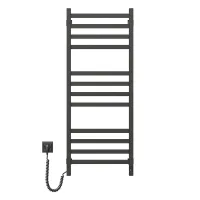 Рушникосушка електрична Авангард 480х1200 ЧОРНА Sensor (Права, 227Вт)