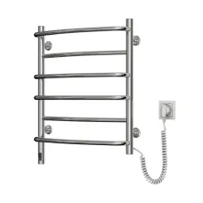 Рушникосушка електрична Омега нержавійка 530х600 Sensor (Права, 88Вт)