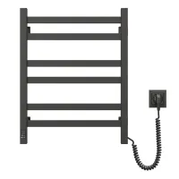 Рушникосушка електрична Авангард 480*600 ЧОРНА Sensor ( Права, 110Вт)
