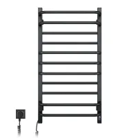 Рушникосушка електрична Грандіс 480х800 ЧОРНА Sensor (Права, 223Вт)