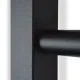 Рушникосушка електрична Класік Квадро 500*1000 ЧОРНА Sensor ліва
