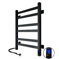 Рушникосушка електрична Авангард 480*600 ЧОРНА Sensor ( Ліва 110Вт)