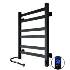 Рушникосушка електрична Авангард 480*600 ЧОРНА Sensor ( Ліва 110Вт)