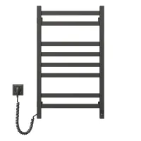 Рушникосушка електрична Авангард 480х800 ЧОРНА Sensor (Ліва, 152Вт)
