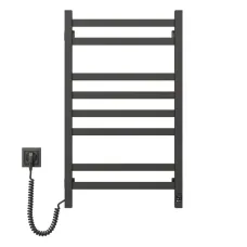 Рушникосушка електрична Авангард 480х800 ЧОРНА Sensor (Ліва, 152Вт)