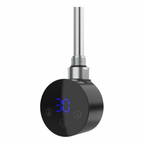 Тен Agate Black 600 W круглий з електронним керуванням, прихованого монтажу