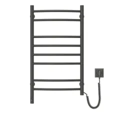 Рушникосушка електрична Камелія 480х800 Чорна Sensor ( Ліва,145 Вт)