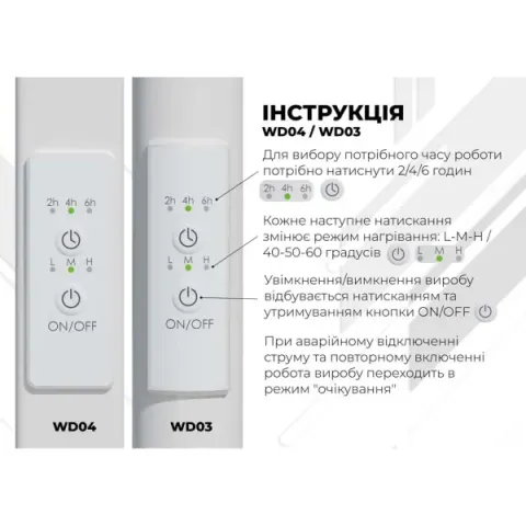 Електрична рушникосушка Kir 800 Deffi (Біла)