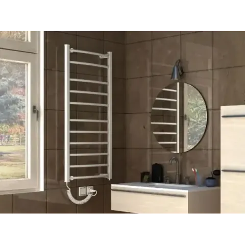 Рушникосушка електрична Heizung 1160x550/ БІЛА/ 187Вт /з терморегулятором