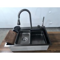 Мийка KRAFT Handmade 680*450*230 Nano Black (6845WF-1 BL)
