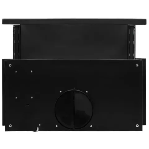 Витяжка кухонна ELEYUS STORM G 700 LED SMD 60 BL (чорна, телескопічна)