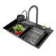 Мийка KRAFT Handmade 680*450*230 Nano Black Decor (6845WF-1 D)