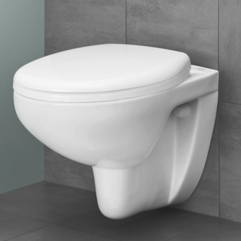 Унітаз підвісний Grohe Bau Ceramic безобідковий + сидіння з вільним падінням