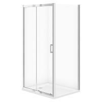 Душова штора Cersanit BASIC 100*80*185 прозоре скло 4,5мм
