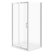 Душова штора Cersanit BASIC 100*80*185 прозоре скло 4,5мм