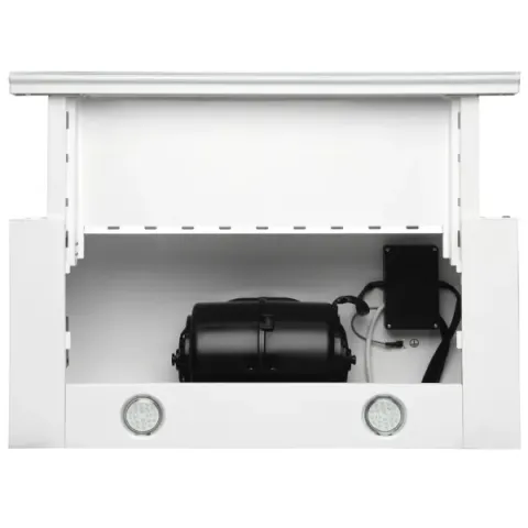 Витяжка кухонна ELEYUS STORM G 700 LED SMD 60 WH (біла, телескопічна)