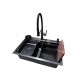 Мийка KRAFT Handmade 680*450*230 Nano Black (6845 BL)