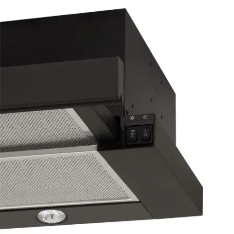 Витяжка кухонна ELEYUS BREEZE 700 50 BL (чорна, телескопічна)