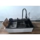 Мийка KRAFT Handmade 750*460*230 Nano Black Decor (7546WF-2 D)