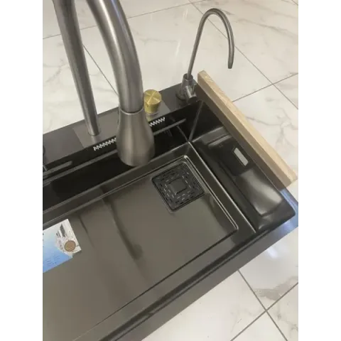 Мийка KRAFT Handmade 750*460*230 Nano Black (7546WF-2 KH)