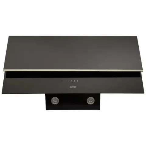 Витяжка кухонна Eleyus LUNA 1200 LED 90 BL (чорна, вертикальна)