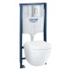 Комплект унітазу підвісного з інсталяцією Grohe Solido 4 в 1 (38528001+38844000+3855800M+39328000