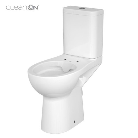 Унітаз-компакт Cersanit ETIUDA 593 CLEANON 011 з бачком 3/6л БЕЗ СИДІННЯ (призначений для користувачів з обмеженою рухливістю)