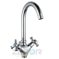 Змішувач Zegor дворукий для мийки DFR4-A827