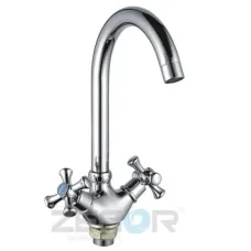 Змішувач Zegor дворукий для мийки DFR4-A827